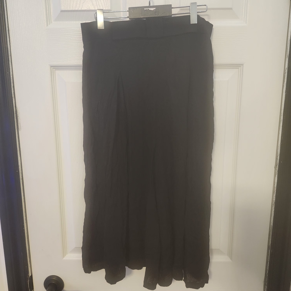 Elegant Black Midi Skirt for Women